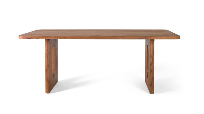 GINER Y COLOMER Mesa de comedor de madera de acacia natural 2 metros